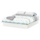 Base De Cama King Size CREA Muebles CKbl Moderna-Blanco Puro - Envío Gratuito