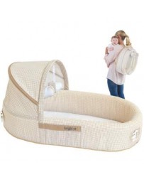 Cuna cama de viaje para bebe portatil, plegable en mochila LulyBoo