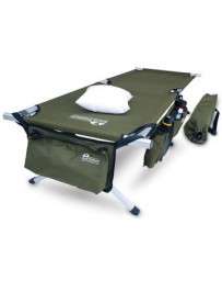 Cama cuna estilo militar portatil plegable con almohada para camping Earth. - Envío Gratuito