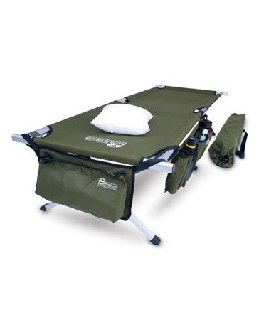 Cama cuna estilo militar portatil plegable con almohada para camping Earth. - Envío Gratuito