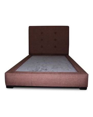 Cama Individual Denisse Cabecera De Madera De Pino Moderna - Envío Gratuito