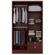 Ropero Closet Bertolini 597 4 Puertas 2 Cajones-Caoba - Envío Gratuito