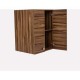 Maletero Doble Con Puertas Closet GOCA MUEBLES Nogal Terracota 60CM - Envío Gratuito