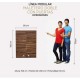 Maletero Doble Con Puertas Closet GOCA MUEBLES Nogal Terracota 60CM - Envío Gratuito