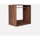 Mueble Colgador De Ropa Closet GOCA MUEBLES Nogal Terracota 60CM - Envío Gratuito