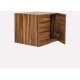 Maletero Con Puertas Closet GOCA MUEBLES Nogal Terracota 80CM - Envío Gratuito